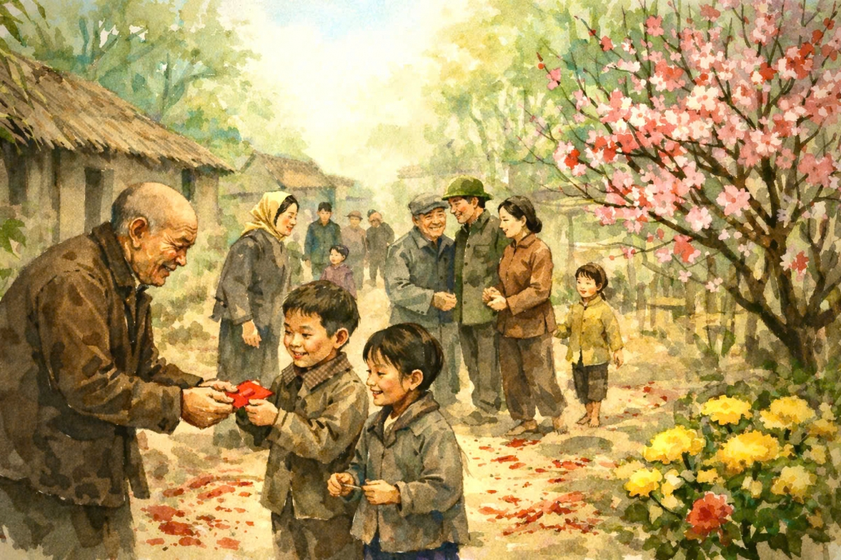 Tản văn: Hồi ức sáng mùng 1 Tết quê xưa